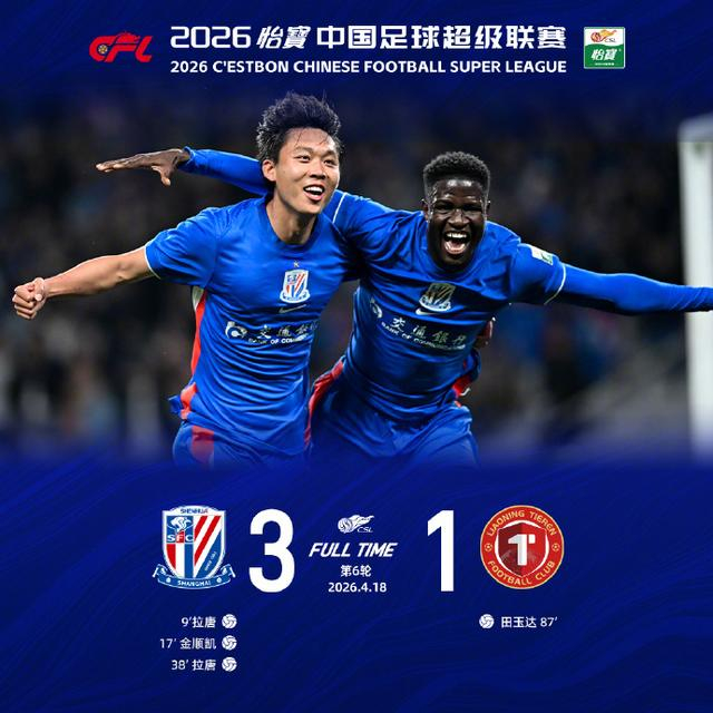 成都蓉城、重庆铜梁龙领跑中超积分榜 川渝双雄